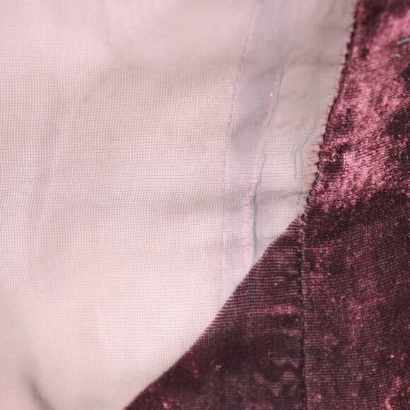 Robbie Bee Vintage Burgundy Floral Burnout Velvet Beaded Maxi Dress Size L - Picture 8 of 15